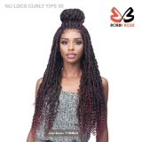 Bobbi Boss Synthetic 4x4 Hand-Tied Braided Lace Front Wig - MLF619 NU LOCS CURLY TIPS 30