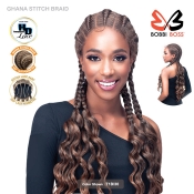 Bobbi Boss Premium Synthetic Hair HD 360 Lace Braid Wig - MLF629 GHANA STITCH BRAID