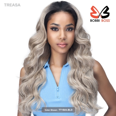 Bobbi Boss Miss Origin Human Hair Blend Full Cap Wig with Drawstring - MOGFC024 TREASA