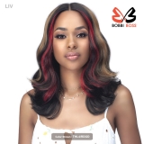 Bobbi Boss Miss Origin Human Hair Blend 5 inch Deep Part HD Lace Front Wig - MOGL101 LIV