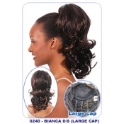 NEW BORN FREE Synthetic Drawstring Ponytail: 0240 BIANCA D/S (LARGE CAP)