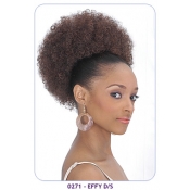 NEW BORN FREE Synthetic Drawstring Ponytail: 0271 EFFY D/S (Large size afro puff)
