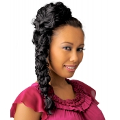 NEW BORN FREE Synthetic Drawstring Ponytail: 0331 LEE D/S (Braided)