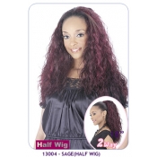 NEW BORN FREE Demi Cap Synthetic Half Wig: 13004 SAGE