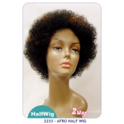 NEW BORN FREE Demi Cap Synthetic Half Wig: 2233 AFRO