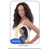 NEW BORN FREE Demi Cap Synthetic Half Wig: 3296 LUCKY