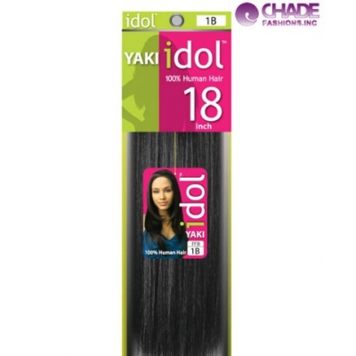 IDOL 100% Human Hair Yaki Weaving 18 inch