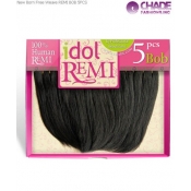 New Born Free Idol Remi Human Weave Extensions - IRHB05 REMI BOB 5PCS