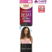 New Born Free Idol Indian Hair Weave Extensions - INW14S WET&WAVY (SUPER FRENCH) 14s