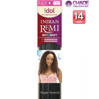 New Born Free Idol Indian Hair Weave Extensions - INW14S WET&WAVY (SUPER FRENCH) 14s