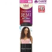 New Born Free Idol Indian Hair Weave Extensions - INW16S WET&WAVY (SUPER FRENCH) 16s