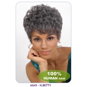 NEW BORN FREE 100% Human Hair Wig: AG43 BETTY