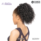 New Born Free Synthetic Drawstring Ponytail - 383 BERRY