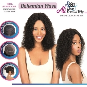 Ali 7A 100% Human Hair 360 Frontal Lace Wig 16 - Bohemian Wave