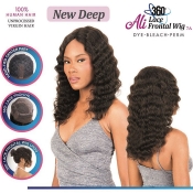 Ali 7A 100% Human Hair 360 Frontal Lace Wig 18 - New Deep