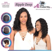 Ali 7A 100% Human Hair 360 Frontal Lace Wig 18 - Ripple Deep