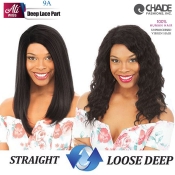 Ali 9A Unprocessed Virgin Human Hair Wet n Wavy Deep Lace Part Wig 18 - Loose Deep A9WWL18