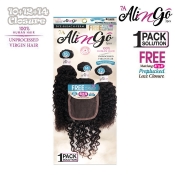 Ali N Go 7A Unprocessed Virgin Human Hair BOHEMIAN WAVE 3PCS + 4x4Closure (10+12+14)+10 - AG344B1