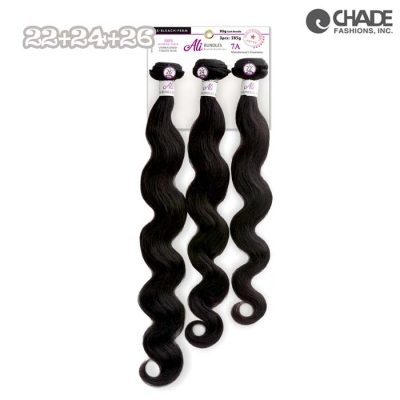 ALI Brazilian Bundle 3pcs- Body Wave 22+24+26 (Natural Black)