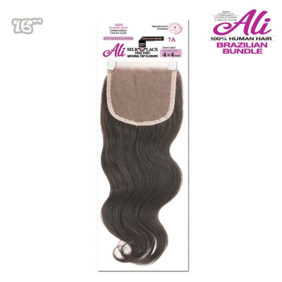 Ali Brazilian Bundle 4x4 Lace Closure - Body wave 16