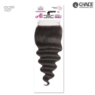 Ali Brazilian Bundle 4x4 Lace Closure - Ocean wave 10