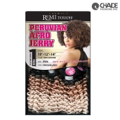 New Born Free Human Hair Blend Remi Touch 3pcs - Jerry Curl 10.12.14+Top closure