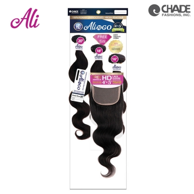 Ali N Go 3Pcs+4x5 HD Closure - BODY WAVE [D1-D8]