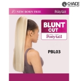 New Born Free Blunt Cut Synthetic Drawstring Ponytail - PBL03