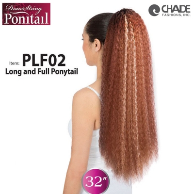 New Born Free Synthetic Drawstring Long and Full Ponytail - PLF02