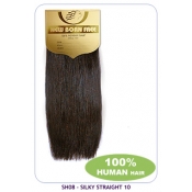 NEW BORN FREE European Silky Straight Weaving (100% Human) 8 inch