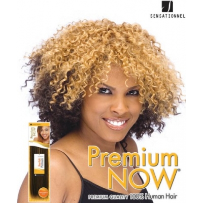Sensationnel Premium Now JERRY CURL 14 - Human Hair Weave Extensions