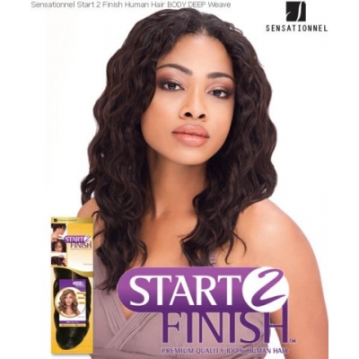 Sensationnel Start 2 Finish BODY DEEP 12 - Human Hair Weave Extensions