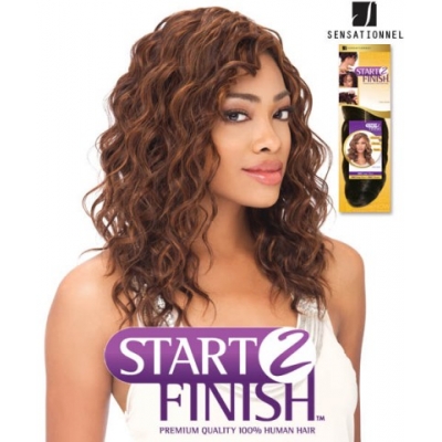 Sensationnel Start 2 Finish DEEP SPIRAL 12 - Human Hair Weave Extensions