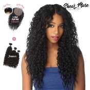 Sensationnel Synthetic Shear Muse Weave Bundle - 3 WAY MOON PART CURLY 18.20.22