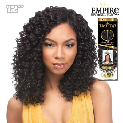 Sensationnel EMPIRE 100% Human Hair 3 Way Part Lace Closure - DEEP WAVE 12