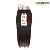 Sensationnel Bare & Natural 10A 4X4 STRAIGHT CLOSURE - STRAIGHT 12