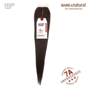 Sensationnel BARE & NATURAL Vergin Human Hair Lace Part Closure - STRAIGHT 18
