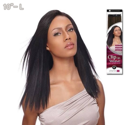 Sensationnel 100% Human Hair Yaki Clip in Weave 10 - LARGE (9W)