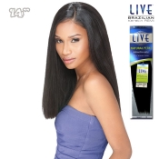 Sensationnel LIVE 100% Human Hair Brazilian Keratin Remi Weave -  PERM YAKI 14