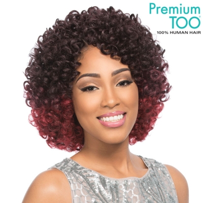 Sensationnel PREMIUM TOO SHORTY Human Hair Blend Weave -BOUNCY ROLL 9