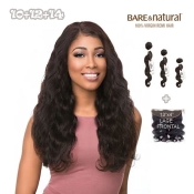 Sensationnel Bare & Natural Virgin Remi Human Hair LACE FRONTAL + Bundle Deal - BODY WAVE 10.12.14