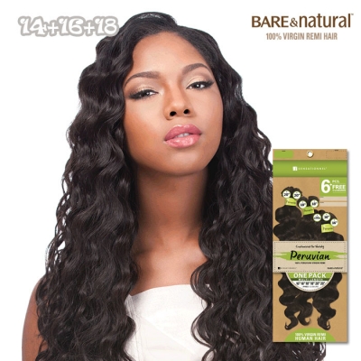 Sensationnel Bare & Natural Peruvian Virgin Remi Human Hair 1 PK - LOOSE DEEP 14.16.18