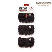 Sensationnel Bare & Natural 7A Unprocessed 100% Virgin Human Hair Weave - 3PCS JERRY CURL 9