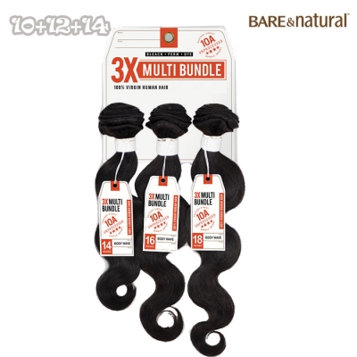 Sensationnel Bare & Natural 10A 3X Multi Bundle - BODY WAVE 10.12.14