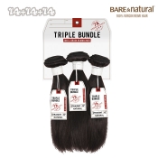 Sensationnel BARE & NATURAL Unprocessed 100% 7A Virgin Human Hair Triple Bundle - STRAIGHT 14.14.14