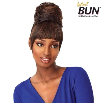 Sensationnel 100% Premium Fiber Instant Bun with Bangs - ADA