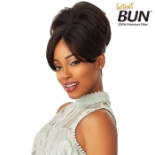 Sensationnel 100% Premium Fiber Instant Bun with Bangs - EVONNE