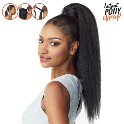 Sensationnel Instant Pony Wrap Synthetic Ponytail - KINKY STRAIGHT 24