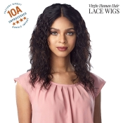 Sensationnel 100% 10A Virgin Human Hair Lace Front Wig - NATURAL WAVE