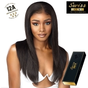 Sensationnel 12A 13X5 100% Virgin Human Hair Swiss Lace Wig - NATURAL STRAIGHT 24